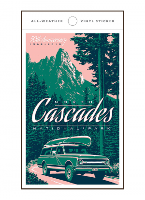 North Cascades 50th Sticker