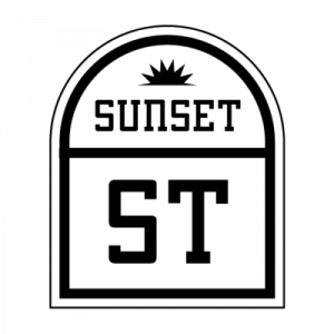 Sunset Road Sign Icon