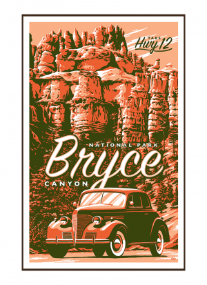 Bryce Canyon Hwy 12 Poster