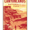 Illustration of vintage car at Canyonlands National Park