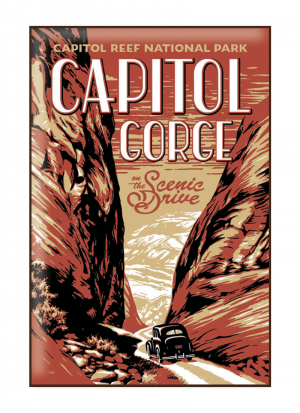 Capitol Reef Gorge Magnet