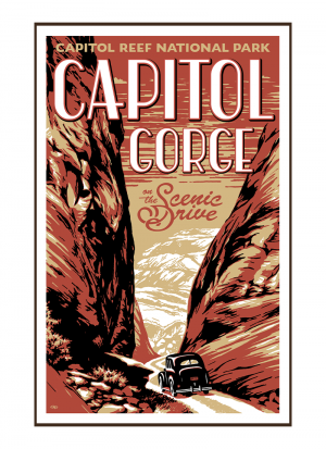 Capitol Reef Gorge Poster