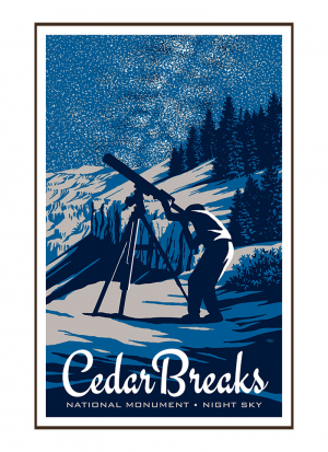 Cedar Breaks Night Sky Poster