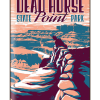 Illustration of tourist at Dead Horse State Park