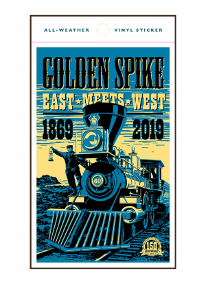 Golden Spike 150th Sticker