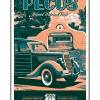 Illustration of vintage car at Pecos National Historical Park