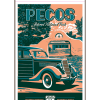 Illustration of vintage car at Pecos National Historical Park