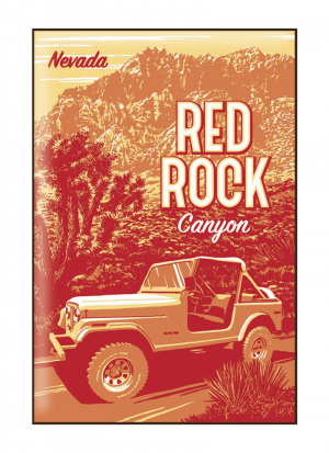 Red Rock Canyon Magnet
