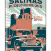 Illustration of vintage car at Pecos National Historical Park