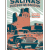 Illustration of vintage car at Salinas Pueblo Missions National Monument